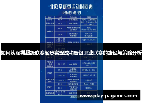 如何从深圳超级联赛起步实现成功晋级职业联赛的路径与策略分析