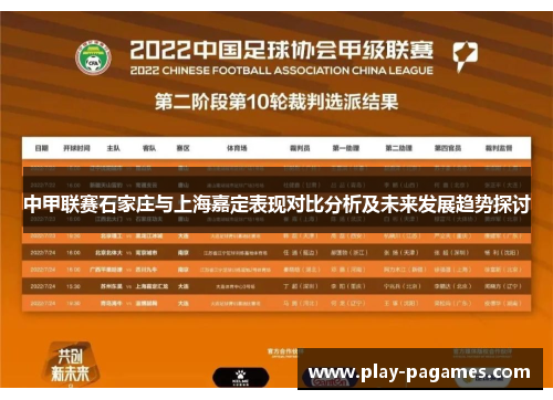 中甲联赛石家庄与上海嘉定表现对比分析及未来发展趋势探讨